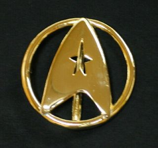 Star Trek Classic Movies Uniform Gold Tone Metal Belt Buckle,