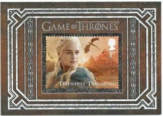 Game Of Thrones Inflexions Emilia Clarke Daenerys Targaryen Uk Stamp/stamps S11