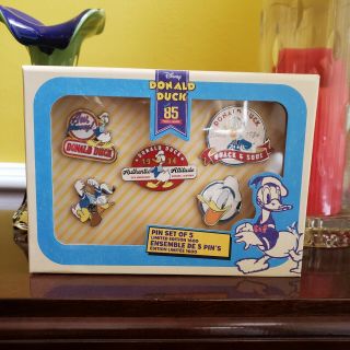Donald Duck 85th Anniversary Pin Disney Store Limited Edition Le1600 Box Set 5