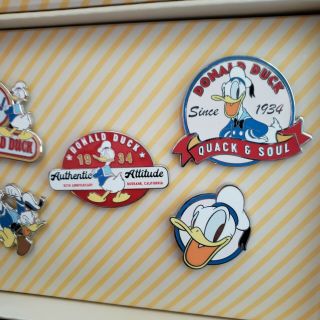 Donald Duck 85th Anniversary Pin Disney Store Limited Edition LE1600 Box Set 5 4
