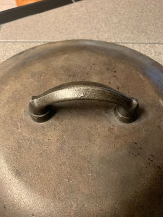 Vintage Martin Stove and Range MSR Cast Iron lid skillet Dutch Oven.  LID Only 2