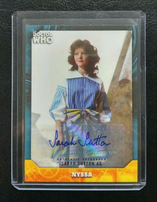 2017 Topps Doctor Who Signature Series Sarah Sutton As Nyssa Autograph