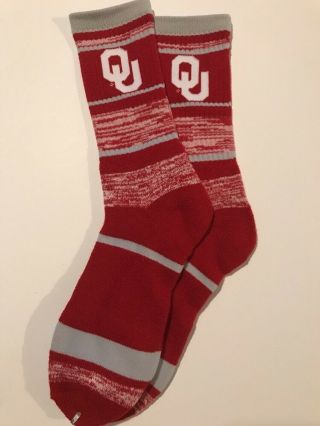 Oklahoma Sooners Adult Socks - 1 Pair - Large (ai)