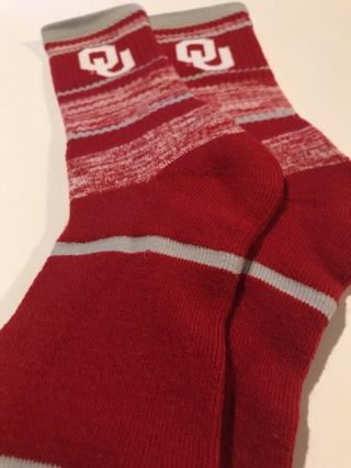 Oklahoma Sooners Adult Socks - 1 Pair - Large (AI) 2