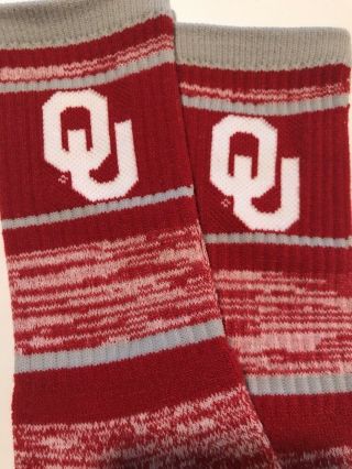 Oklahoma Sooners Adult Socks - 1 Pair - Large (AI) 3