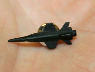 Black Fighter Jet Plane Vintage Pin