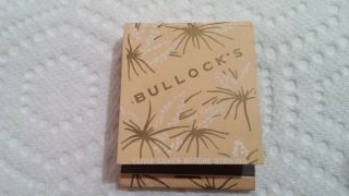 Old Vintage Matchbook Bullock 