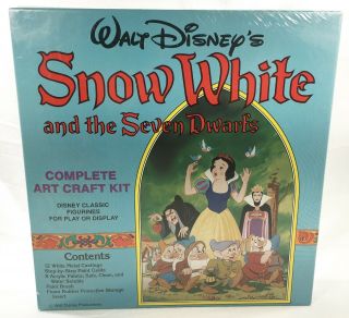 Disney Snow White & The Seven Dwarves Vintage Art Craft Kit Mib Misb Grenadier