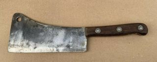 Vintage Universal Lf&c Meat Cleaver Butchers Knife