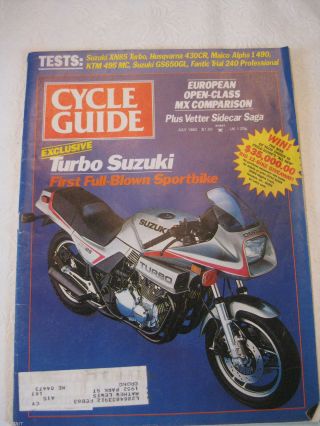 Cycle Guide 1982 July Suzuki Husquvarna Maico Alpha Fantic Trail Suzuki