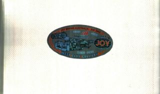 1 Rare Part Of A Set 2 0f 4 Australia Joy Coal Mining Sticker 831