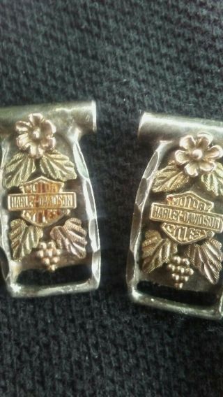 Harley Davidson Watch Tips (sterling Silver And 10kt Gold)