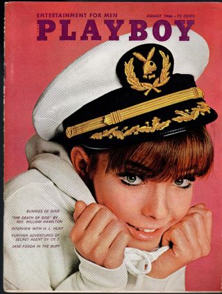 Playboy August 1966 - Jane Fonda In The Buff,  Sex In Cinema,  Dixie Bunnies,  Hl Hunt
