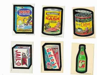 1973 Topps Wacky Packages 1st Series Near Complete Set 19/30 Wb Vg,  Rare