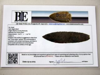 Fine Authentic 5 1/4  Collector Grade 10 Kentucky Agate Basin Arrowheads 6