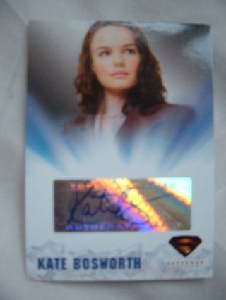 Kate Bosworth Topps Certified Autograph Superman Returns As Lois Lane
