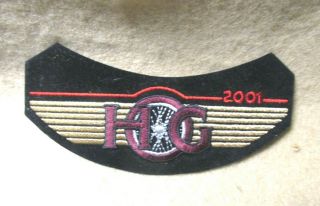 Sew Iron On Patch Harley Davidson Hog 2001