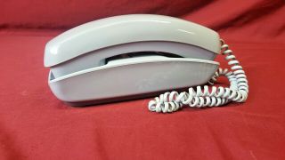 Vintage Conair Blue Slimline Telephone Sw204 Push Button Landline Desk Phone