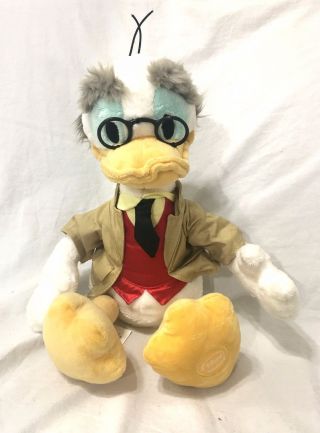 Disney Store Professor Ludwig Von Drake Duck Ducktales Stuffed Plush Rare