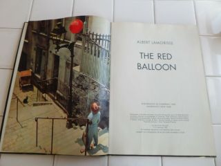 The Red Balloon,  1956 (Doubleday; Oversized Book,  Albert Lamorisse) 4