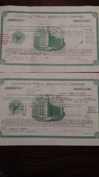 1919/1920 Prohibition - Era Whiskey Certificates Bourbon Man Cave/bar Decor