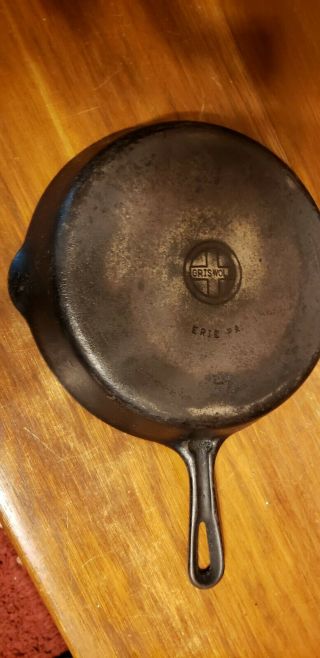Vintage Griswold Number 8 Cast Iron Small Logo Skillet 704 E Erie Pa