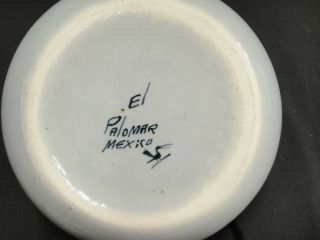 Ken Edwards El Palomar Tonala Blue Bird 1 Coupe Cereal Bowl Mexican Pottery 2