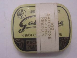 South African Gallotone Deluxe Needles/naalde Gramophone Needle Tin