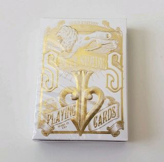 Gold Split Spades Playing Cards By David Blaine (rare Limited Edition Cardistry)