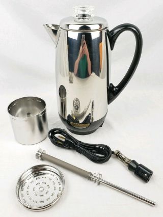 Vintage Farberware Superfast 2 - 12 Cup Automatic Percolator Coffee Maker 142 Usa