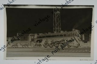 Railroad Negative Photograph Cnr Canadian National Steam 4 - 8 - 4 6213 Toronto Ont.