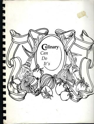 Terryville Ct 1989 O - Z/ Gedney Employees Cook Book Culinary Can Do Its Recipes