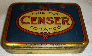 Censor - Fine Cut - Tobacco Tin - Dudgeon & Arnell,  Melb,  Australia