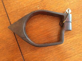 Miller - Chapman 1914 Auto Theft Signal System Tire Wheel Lock W/original Key
