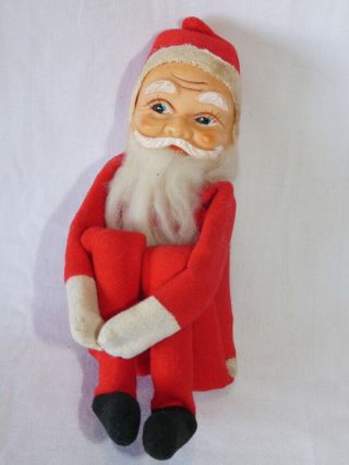 Vintage Christmas Large Knee Hugger Santa Elf Japan 12 "