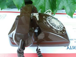 Vintage Itt Rotary Dial Bell Telephone Brown Desk Phone Model 500 Gettysburg Pa