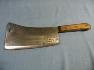 Vintage Bridge Tool Co.  St Louis Usa Meat Cleaver 8 14 " Long 8 " Blade
