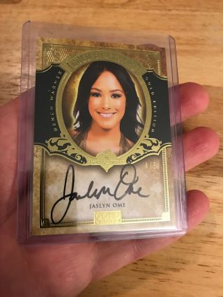 2018 Benchwarmer 25th 2015 Gold Standard Preview Autograph Jaslyn Ome 4/5
