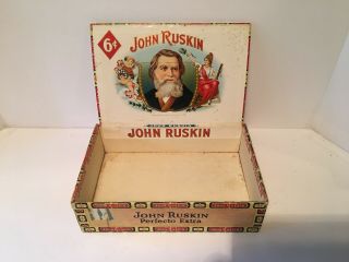 Old John Ruskin Vintage Cigar Box - Just $12 With