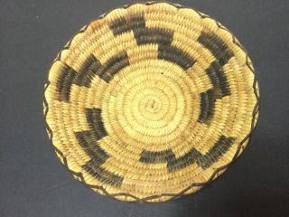 Vintage Pima Papago Native American Indian Basket - Bowl - Container – 8 - 1/2”