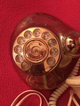 Vintage Radio Shack French Victorian Style Rotary Desk Phone 1970’s “As Is” 3