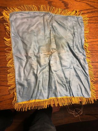 Vintage WWII Korea U.  S.  Navy souvenir silk satin pillow case cover Niagara Falls 3