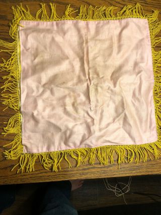 Vintage WWII Korea U.  S.  Navy souvenir silk satin pillow case cover Niagara Falls 5