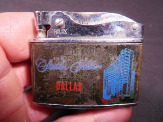 Vintage Statler Hilton Dallas Texas Lighter By " Rolex - Japan "