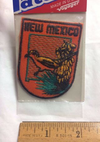 Nip Mexico State Bird Roadrunner Travel Souvenir Patch By Voyager