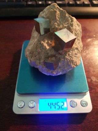 Pyrite Cube Crystal Cluster Mineral Specimen Fools Gold La Rioja Spain