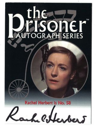 Cards Inc. ,  Prisoner Rachel Herbert/no.  58 Autograph Card Pa 7 Plus Redemption