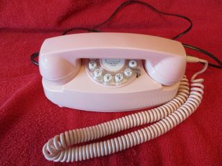 Retro Crosley Pink Princess Rotary Look Touch Tone Phone Extra Long Cord