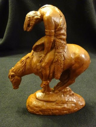 Red Mill Mfg " End Of The Trail " Native On Horse Figurine (1989).