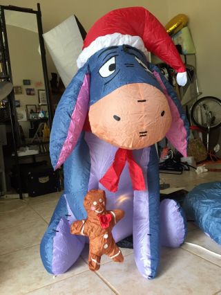 Disney Eeyore Christmas Decoration Inflatable (winnie The Pooh) 3 Feet Tall